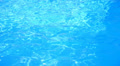 Blue swimming pool rippled water detail Video