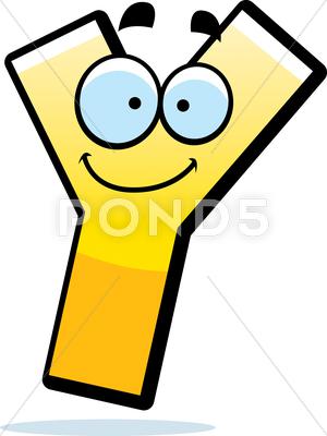 Stock Illustration of cartoon letter y