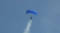 Parachutist with Europa sign on his parachute Video