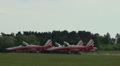 Three Northrop F-5E Tiger II Patrouille Suisse rolling to starting Video