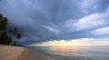 Dark Storm Clouds over Palm Beach. Video
