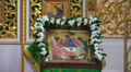 The interior of an orthodox church. 4K. Video