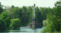 Chesme column. Pushkin. Catherine Park. Tsarskoye Selo. 4K. Video