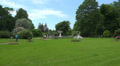 The garden near the Kagul obelisk. Pushkin. Catherine Park. Tsarskoye Selo. 4K. Video