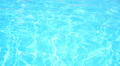 Swimming Pool Background. Sun Reflection in Blue Transparent Water. Video
