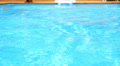 Pure blue water in the pool. Water background. Video