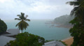 Tropical Rain Seascape from Luxury Sea View Villa. Thailand. Video
