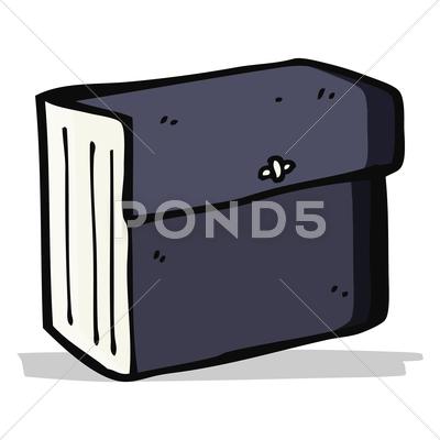 Stock Illustration of cartoon business files