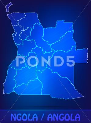 Stock Illustration of map of angola