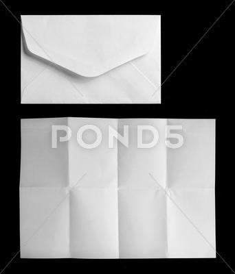 Stock photo of envelope and paper
