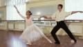 Elderly ballerina practicing ballet with young male, slow-mo Video