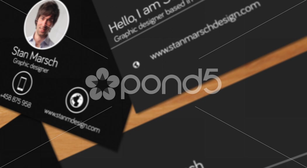 After Effects Project - Pond5 Business cards mock-up 40313679