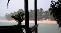 Rain on Tropical Island. Bad Weather on Holidays. Video