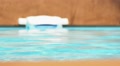 Blue Water in the Swimming Pool. Speed up. Video