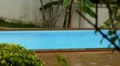 Swimming Pool in Bad Weather under Rain. Video