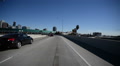 Driving Plates Freeway Front View 13 I10 East to 110 North LA Downtown Video