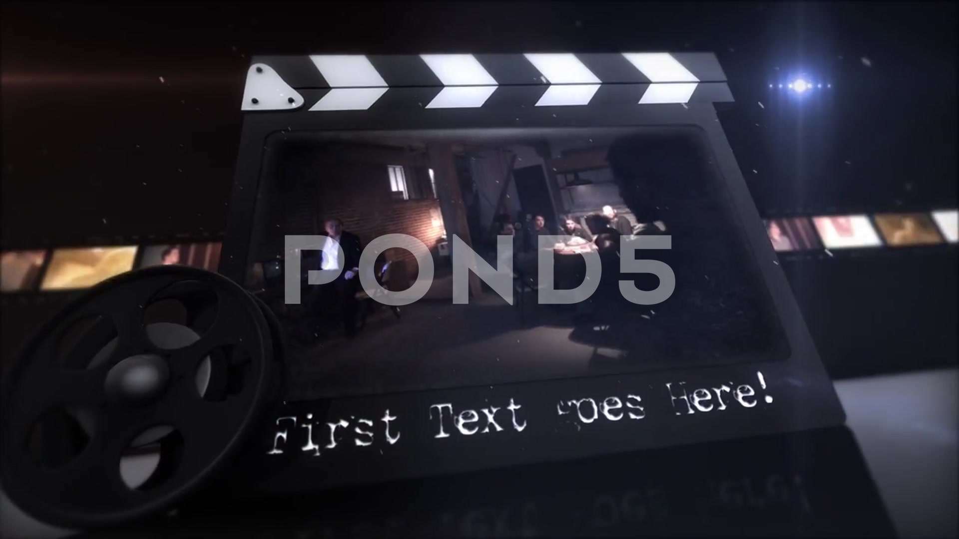After Effects Project - Pond5 35mm Movie Clapper Cinematic intro 48632563