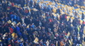 Pleased spectators leaving football stadium after match, people enjoying weekend Footage